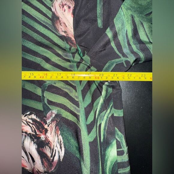 Ted Baker Danetta Palm Floral Open Back Layered Dress Size 4 EUC - Picture 8 of 9